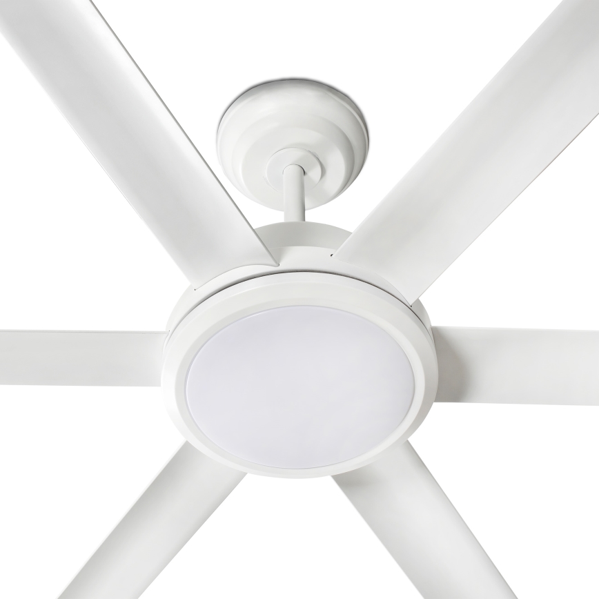 FARO 34202-130 - LED Stropný ventilátor ROTTERDAM XL LED/32W/230V biela pr. 200 cm + diaľkové ovládanie