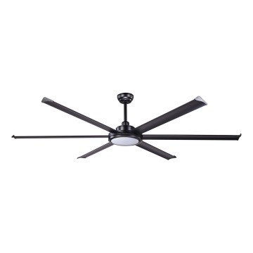 FARO 34203-130 - LED Stropný ventilátor ROTTERDAM XL LED/32W/230V čierna pr. 200 cm + diaľkové ovládanie
