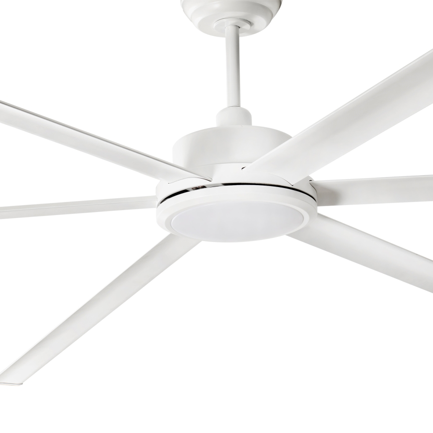 FARO 34206-130 - LED Stmievateľný stropný ventilátor ROTTERDAM XXL LED/32W/230V biela pr. 250 cm + diaľkové ovládanie