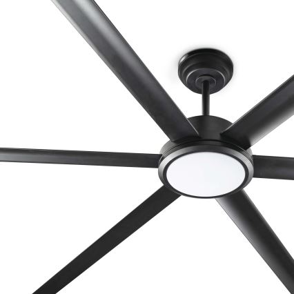 FARO 34207-130 - LED Stmievateľný stropný ventilátor ROTTERDAM XXL LED/32W/230V čierna pr. 250 cm + diaľkové ovládanie