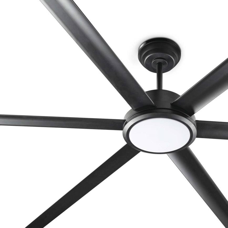 FARO 34207-130 - LED Stmievateľný stropný ventilátor ROTTERDAM XXL LED/32W/230V čierna pr. 250 cm + diaľkové ovládanie