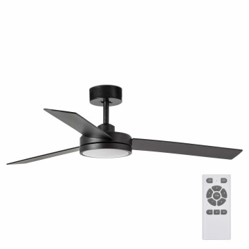 FARO 34261 - LED Stropný ventilátor BARTH LED/24W/230V čierna + diaľkové ovládanie