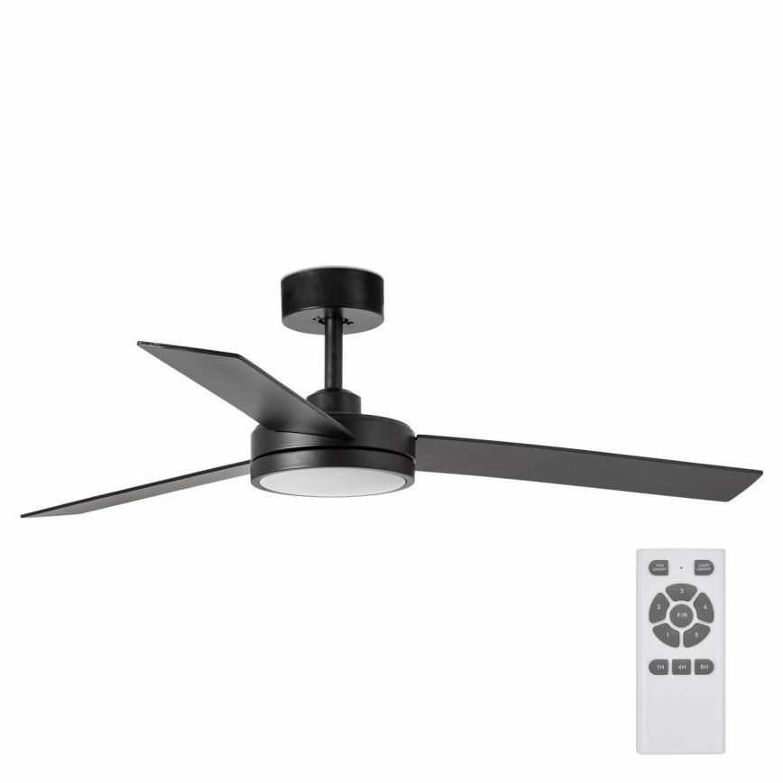 FARO 34261 - LED Stropný ventilátor BARTH LED/24W/230V čierna + diaľkové ovládanie