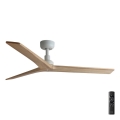 FARO 34280 - Stropný ventilátor KLIM M borovica/biela pr. 125 cm + diaľkové ovládanie