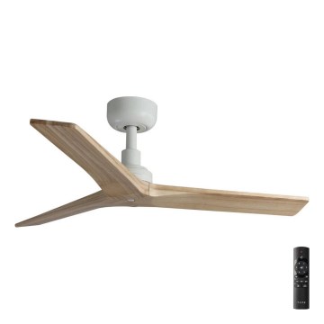 FARO 34281 - Stropný ventilátor KLIM S hnedá/biela pr. 92,5 cm + diaľkové ovládanie