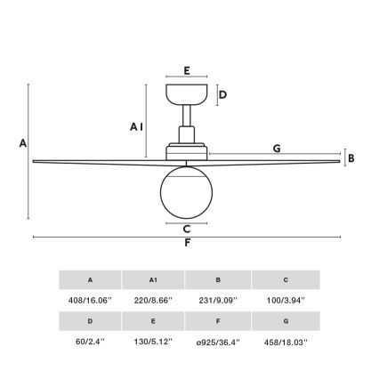 FARO 34281WT-11L - Stropný ventilátor KLIM S 1xE27/15W/230V drevo/biela pr. 92,5 cm Wi-Fi Tuya + diaľkové ovládanie