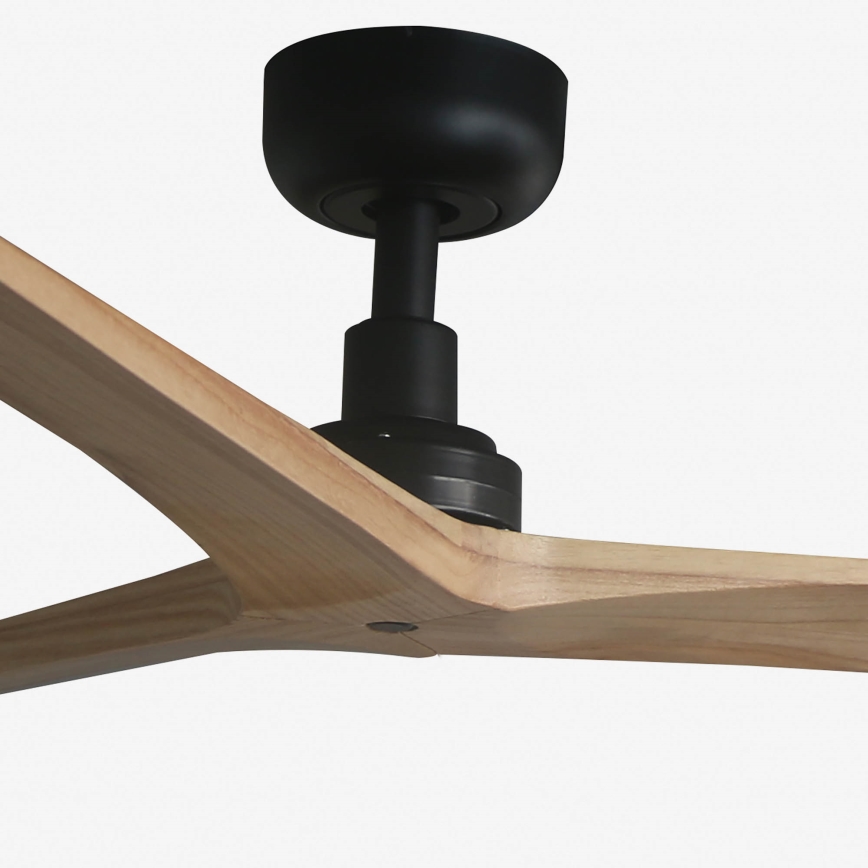 FARO 34283 - Stropný ventilátor KLIM M borovica/čierna pr. 125 cm + diaľkové ovládanie