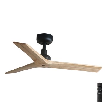 FARO 34284 - Stropný ventilátor KLIM S hnedá/čierna pr. 92,5 cm + diaľkové ovládanie