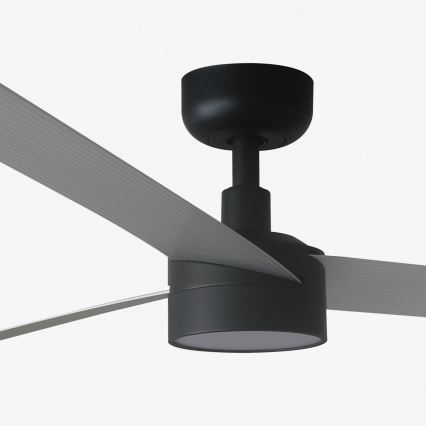 FARO 34287-1TW - LED Stmievateľný stropný ventilátor CRUISER XL LED/18W/230V 2700/4000/6500K pr. 160 cm čierna/šedá + diaľkové ovládanie