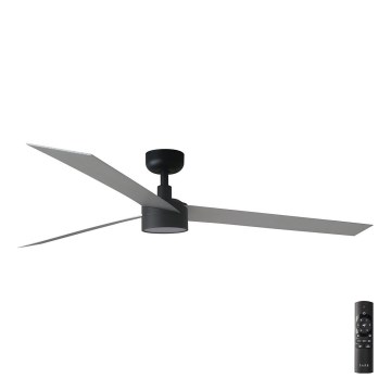 FARO 34287-1TW - LED Stmievateľný stropný ventilátor CRUISER XL LED/18W/230V 2700/4000/6500K pr. 160 cm čierna/šedá + diaľkové ovládanie