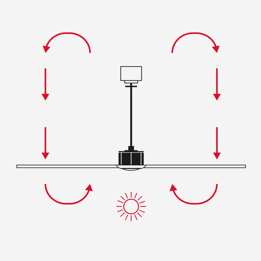 FARO 34287WT1S - LED stmievateľný stropný ventilátor CRUISER XL LED/18W/230V 2700/3000/4000K pr. 160 cm sivá/čierna Wi-Fi Tuya + diaľkové ovládanie