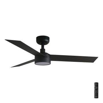 FARO 34289-1TW - LED Stmievateľný stropný ventilátor CRUISER S LED/18W/230V 2700/4000/6500K pr. 106 cm čierna + diaľkové ovládanie