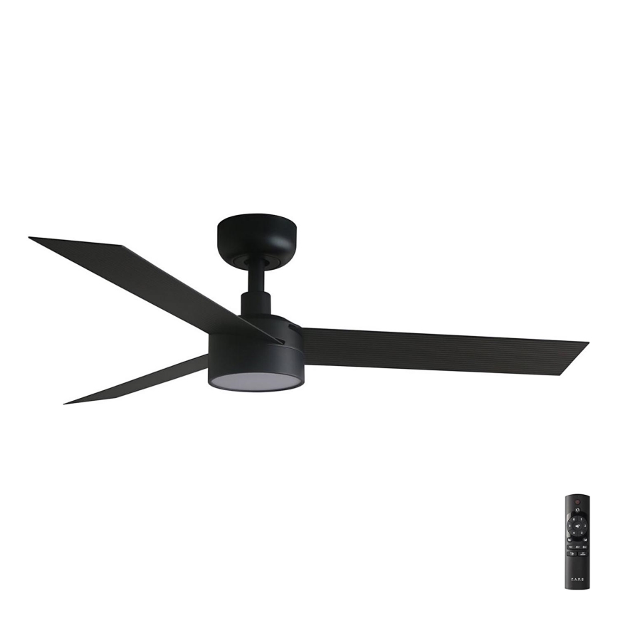 FARO 34289-1TW - LED Stmievateľný stropný ventilátor CRUISER S LED/18W/230V 2700/4000/6500K pr. 106 cm čierna + diaľkové ovládanie