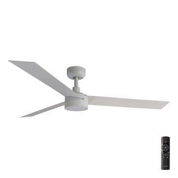 FARO 34290-1TW - LED Stmievateľný ventilátor CRUISER LED/20W/230V 2700/4000/6500K pr. 132 cm biela + diaľkové ovládanie