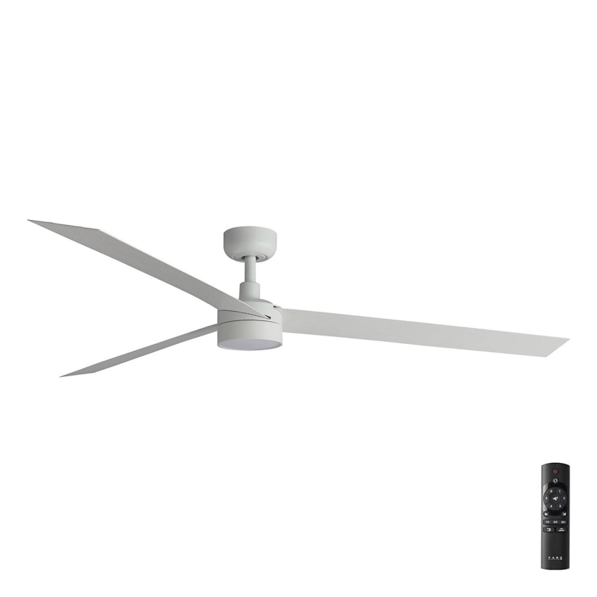 FARO 34292-1TW - LED Stmievateľný ventilátor CRUISER LED/20W/230V 2700/4000/6500K pr. 160 cm biela + diaľkové ovládanie