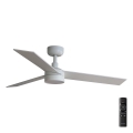 FARO 34295-1TW - LED Stmievateľný stropný ventilátor RUDDER S LED/18W/230V 2700/4000/6500K pr. 106 cm biela + diaľkové ovládanie