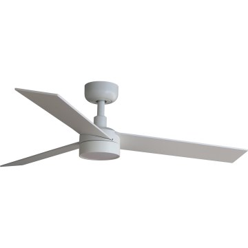FARO 34295WT-1TW - LED Stmievateľný stropný ventilátor RUDDER S LED/18W/230V 2700/4350/6000K biela/béžová pr. 106 cm Wi-Fi Tuya + diaľkové ovládanie