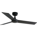FARO 34296WT - Stropný ventilátor RUDDER S čierna/hnedá pr. 106 cm Wi-Fi Tuya + diaľkové ovládanie