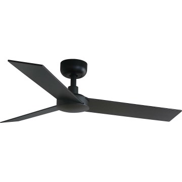 FARO 34296WT - Stropný ventilátor RUDDER S čierna/hnedá pr. 106 cm Wi-Fi Tuya + diaľkové ovládanie