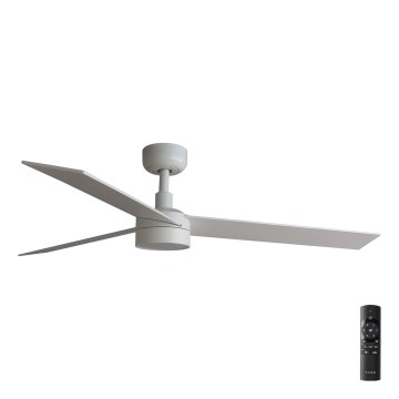 FARO 34297-1TW - LED stmievateľný ventilátor RUDDER L LED/20W/230V 2700/3000/4000K priemer 132 cm + diaľkové ovládanie