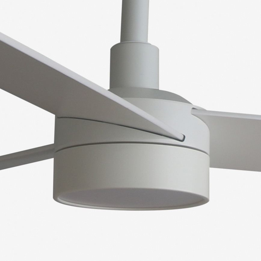 FARO 34297WT-1TW - LED Stmievateľný stropný ventilátor RUDDER L LED/18W/230V 2700/4350/6000K biela pr. 132 cm Wi-Fi Tuya + diaľkové ovládanie