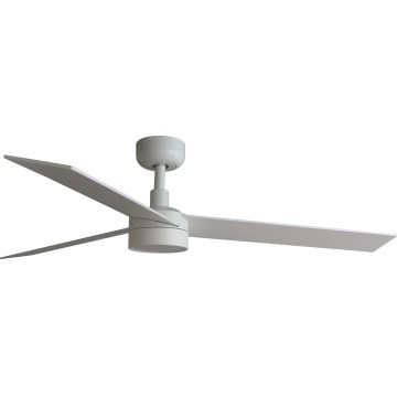FARO 34297WT-1TW - LED Stmievateľný stropný ventilátor RUDDER L LED/18W/230V 2700/4350/6000K biela pr. 132 cm Wi-Fi Tuya + diaľkové ovládanie