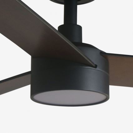 FARO 34298WT-1TW - LED Stmievateľný stropný ventilátor RUDDER L LED/18W/230V 2700/4350/6000K čierna pr. 132 cm Wi-Fi Tuya + diaľkové ovládanie