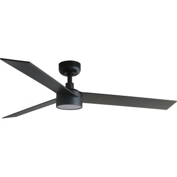 FARO 34298WT-1TW - LED Stmievateľný stropný ventilátor RUDDER L LED/18W/230V 2700/4350/6000K čierna pr. 132 cm Wi-Fi Tuya + diaľkové ovládanie