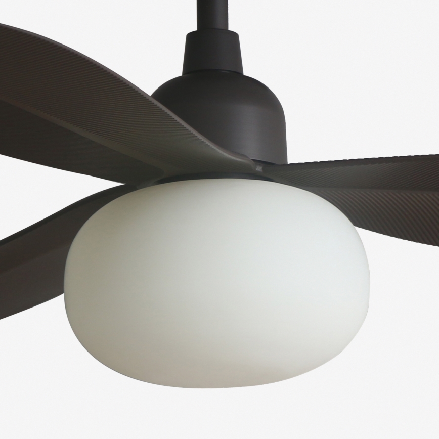 FARO 34301-11L - Stropný ventilátor PALMA 1xE27/15W/230V hnedá pr. 129 cm IP44 + diaľkové ovládanie