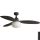 FARO 34301-11L - Stropný ventilátor PALMA 1xE27/15W/230V hnedá pr. 129 cm IP44 + diaľkové ovládanie