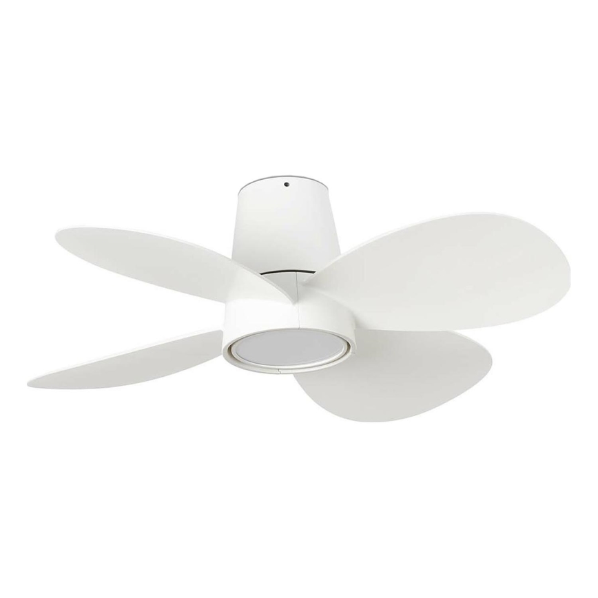 FARO 34315 - LED Stmievateľný stropný ventilátor KLOVER S LED/20W/230V 2700/4000/6500K biela pr. 80 cm + diaľkové ovládanie