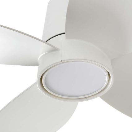 FARO 34315WT - LED Stmievateľný stropný ventilátor KLOVER TUB S LED/20W/230V 2700/4000/6500K biela pr. 80 cm Wi-Fi Tuya + diaľkové ovládanie