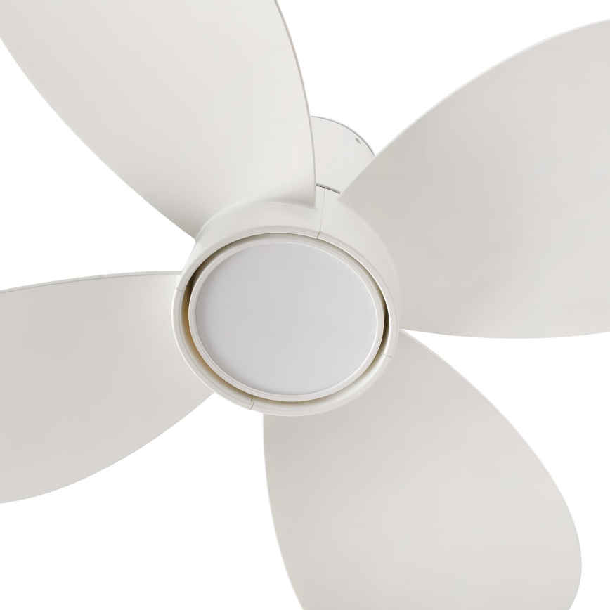 FARO 34315WT - LED Stmievateľný stropný ventilátor KLOVER TUB S LED/20W/230V 2700/4000/6500K biela pr. 80 cm Wi-Fi Tuya + diaľkové ovládanie