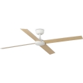 FARO 34355WT - Stropný ventilátor RUDDER L biela/béžová pr. 132 cm Wi-Fi Tuya + diaľkové ovládanie