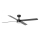 FARO 34356-1TW - LED Stmievateľný stropný ventilátor RUDDER L LED/20W/230V čierna/hnedá pr. 132 cm + diaľkové ovládanie