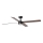 FARO 34356WT1S - LED stmievateľný stropný ventilátor RUDDER L LED/18W/230V 2700/3000/4000K priemer 132 cm hnedá/čierna Wi-Fi Tuya + diaľkové ovládanie