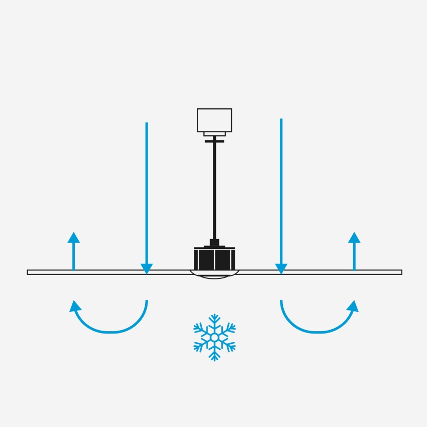 FARO 34356WT1S - LED stmievateľný stropný ventilátor RUDDER L LED/18W/230V 2700/3000/4000K priemer 132 cm hnedá/čierna Wi-Fi Tuya + diaľkové ovládanie