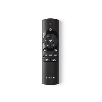FARO 34360WT-11L - Stropný ventilátor OUTWOOD L 1xE27/15W/230V hnedá/čierna pr. 150 cm Wi-Fi Tuya IP44 + diaľkové ovládanie
