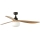FARO 34360WT-11L - Stropný ventilátor OUTWOOD L 1xE27/15W/230V hnedá/čierna pr. 150 cm Wi-Fi Tuya IP44 + diaľkové ovládanie