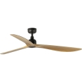 FARO 34360WT - Stropný ventilátor OUTWOOD L hnedý/čierny pr. 150 cm Wi-Fi Tuya IP44 + diaľkové ovládanie
