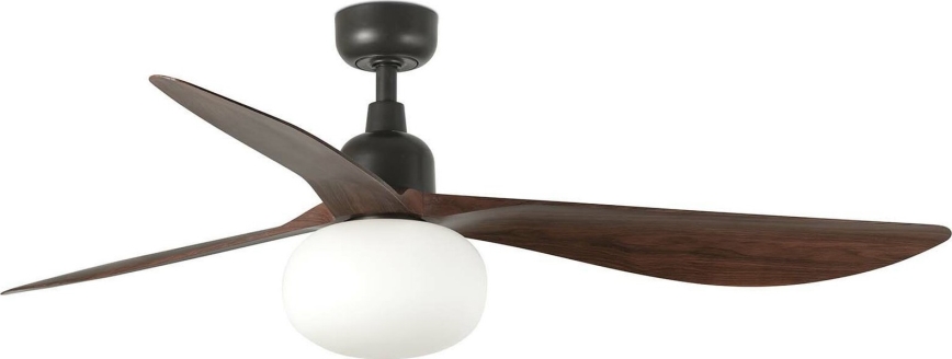 FARO 34362WT-11L - Stropný ventilátor OUTWOOD L 1xE27/15W/230V hnedá/čierna pr. 150 cm Wi-Fi Tuya IP44 + diaľkové ovládanie