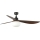 FARO 34362WT-11L - Stropný ventilátor OUTWOOD L 1xE27/15W/230V hnedá/čierna pr. 150 cm Wi-Fi Tuya IP44 + diaľkové ovládanie