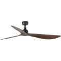 FARO 34362WT - Stropný ventilátor OUTWOOD L hnedý/čierny, pr. 150 cm Wi-Fi Tuya IP44 + diaľkové ovládanie