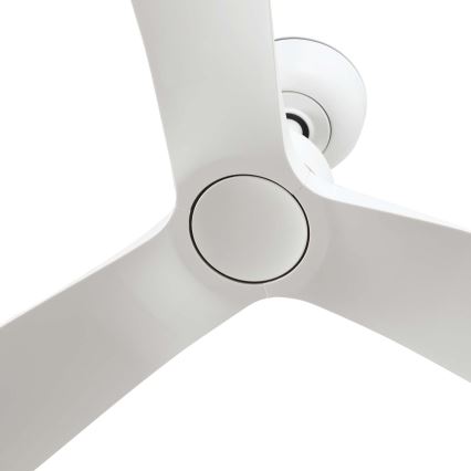 FARO 34363WT - Stropný ventilátor OUTWOOD L biela pr. 150 cm Wi-Fi Tuya IP44 + diaľkové ovládanie