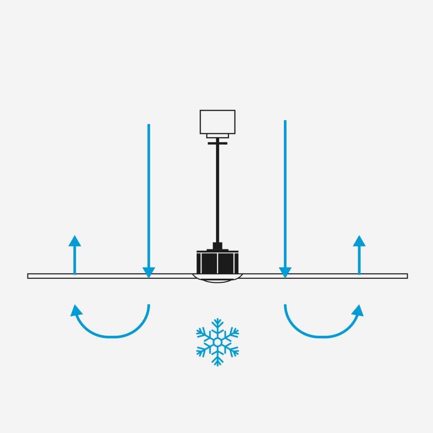 FARO 34370 - Stropný ventilátor MARINE M priemer 125 cm hnedá/biela IP44 + diaľkové ovládanie