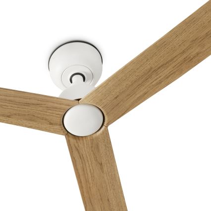 FARO 34370WT - Stropný ventilátor MARINE M pr. 125 cm hnedá/biela IP44 Wi-Fi Tuya + diaľkové ovládanie