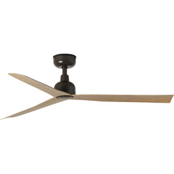 FARO 34371WT - Stropný ventilátor MARINE M pr. 125 cm hnedá/čierna IP44 Wi-Fi Tuya + diaľkové ovládanie