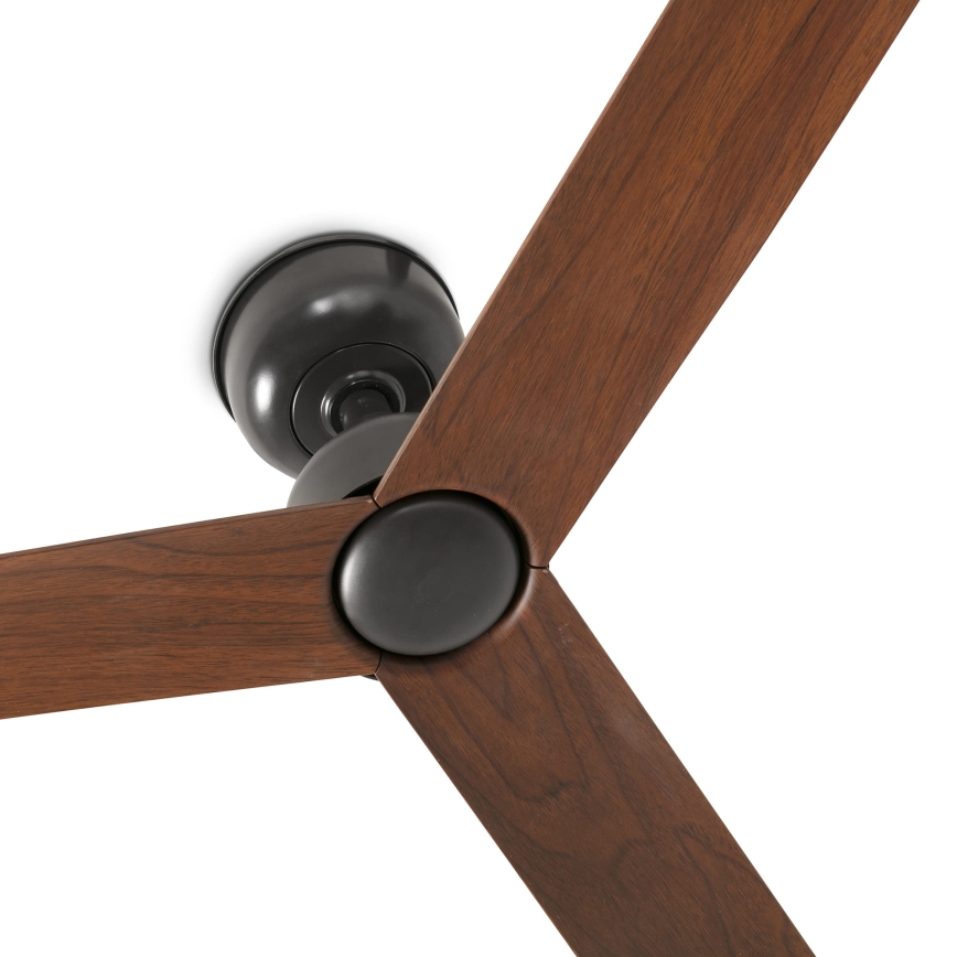 FARO 34372WT - Stropný ventilátor MARINE M, priemer 125 cm, hnedá/čierna, IP44, Wi-Fi Tuya + diaľkové ovládanie