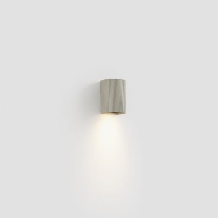 FARO 40528 - Nástenné svietidlo SOLE 1xGU10/8W/230V šedá vrúbkovaná zaokrúhlený