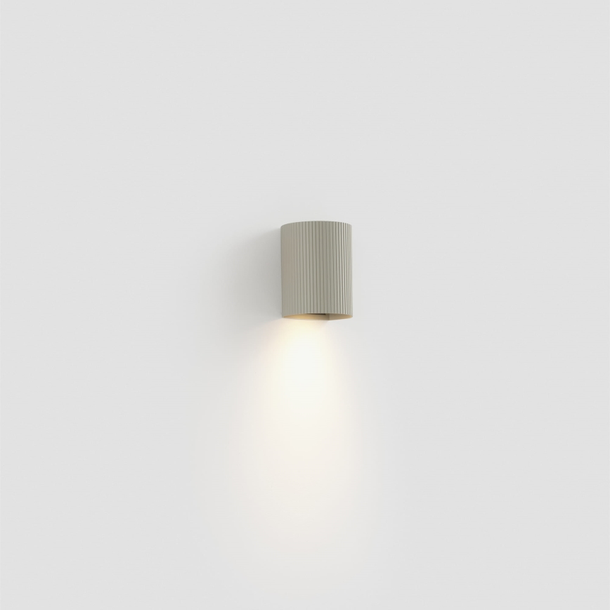 FARO 40528 - Nástenné svietidlo SOLE 1xGU10/8W/230V šedá vrúbkovaná zaokrúhlený